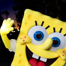 spongebob character close up