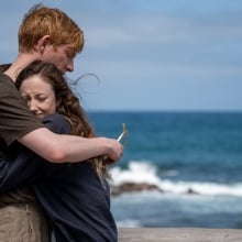 Domhnall Gleeson and Andrea Riseborough in "Alice & Jack."