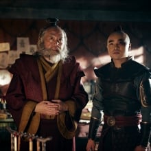 Paul Sun-Hyung Lee, Dallas Liu in a still from 'Avatar'.
