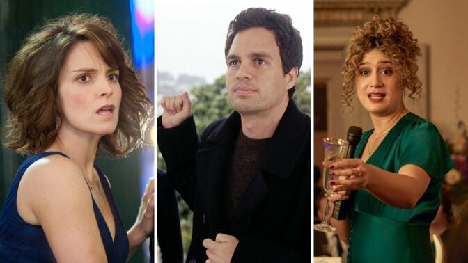 Tina Fey in "Date Night," Mark Ruffalo in "Just Like Heaven," and Rose Matafeo in "Starstruck."