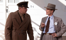 Matt Damon and Cillian Murphy in "Oppenheimer"