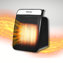 Costway portable heater with orange flare coming out of front