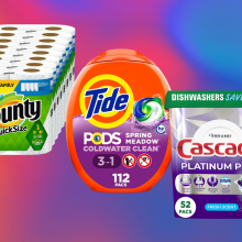 P&G essentials including bounty paper towels and tide pods 