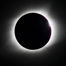 The total solar eclipse photographed in August 2017.