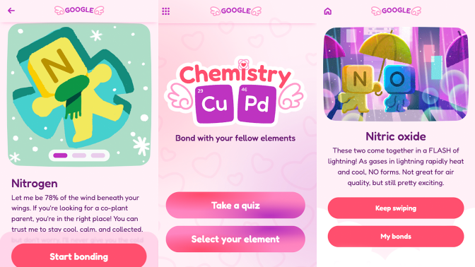 google doodle chemistry cu-pd quiz